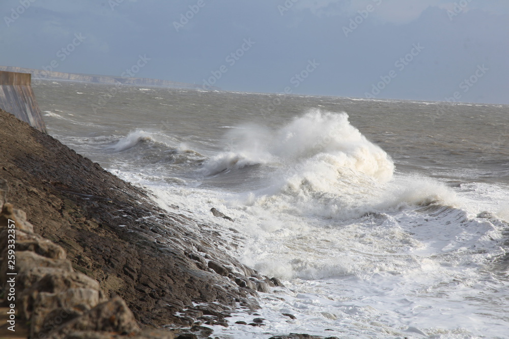 Fototapeta premium waves crashing
