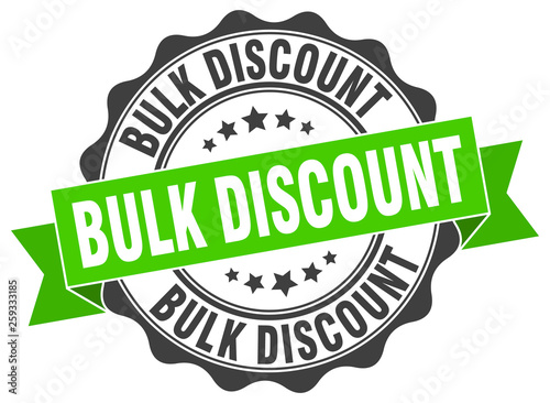 bulk discount stamp. sign. seal