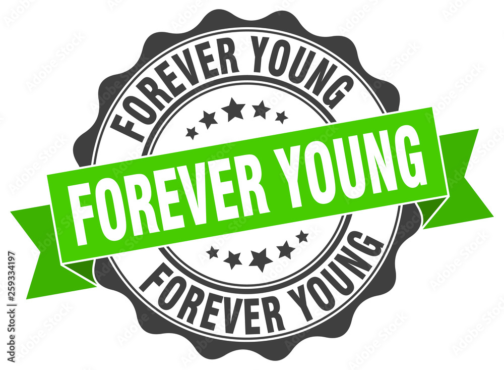forever young stamp. sign. seal
