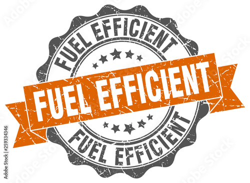 fuel efficient stamp. sign. seal