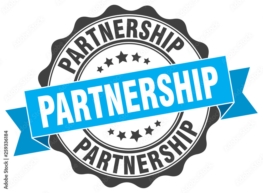 Fototapeta premium partnership stamp. sign. seal