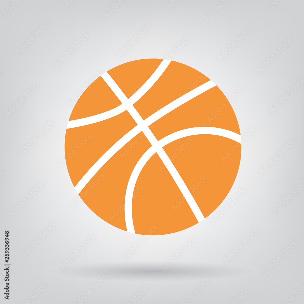 orange basketball icon- vector illustration