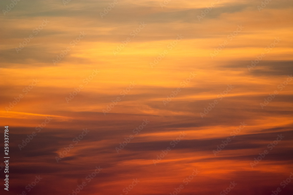 Fototapeta premium sky and clouds during dramatic sunset