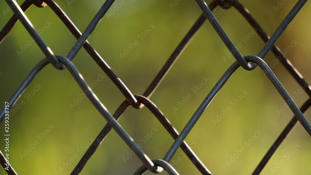 metal fence pattern background texture wallpaper backdrop abstract on green background metal fence pattern background texture wallpaper backdrop abstract on green background