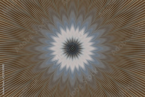brown flower pattern floral kaleidoscope. abstract graphics.
