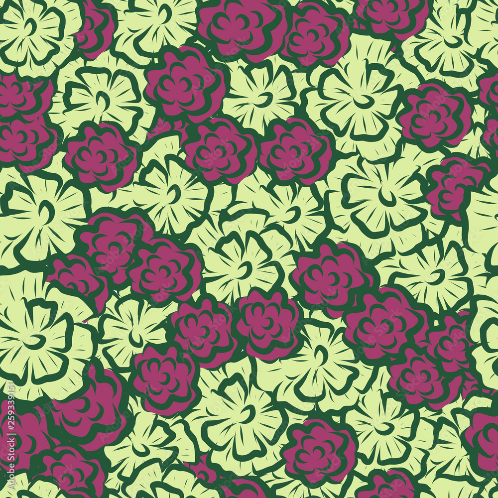 Seamless flower pattern