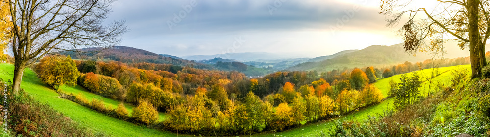 Panorama, Odenwald, Hessen 