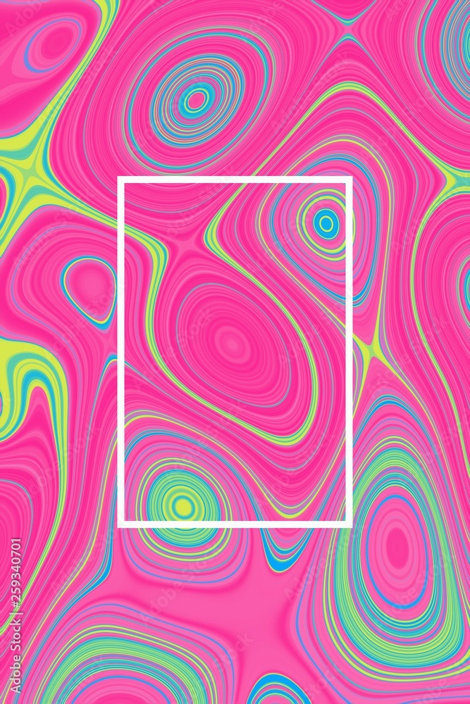 Abstract psychedelic poster background and liquid design,  marble.