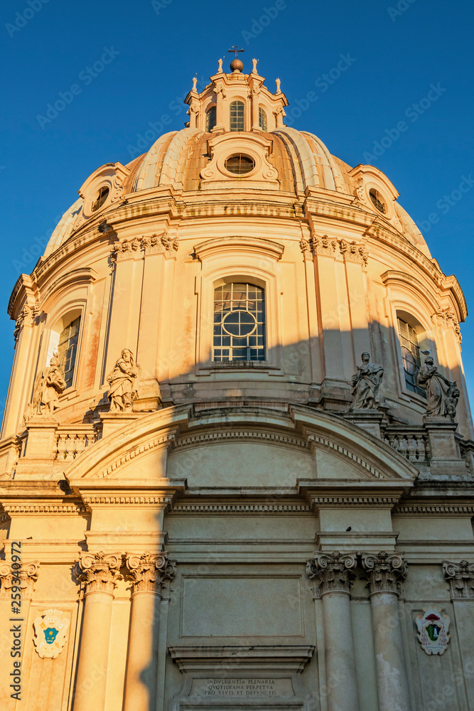 Fototapeta premium Saint Mary of Loreto church in Rome