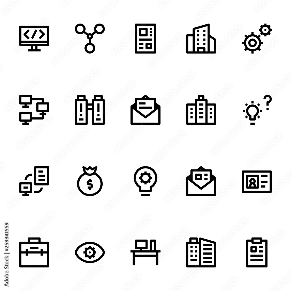 Business Collection 6 Icon Outline