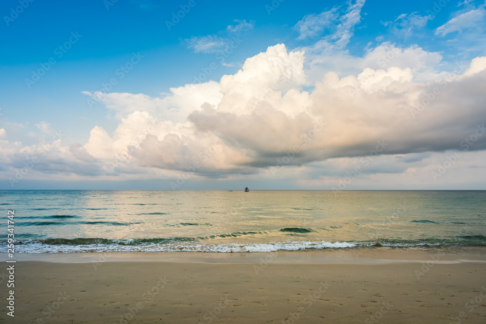 the beach in morning the beach in morning