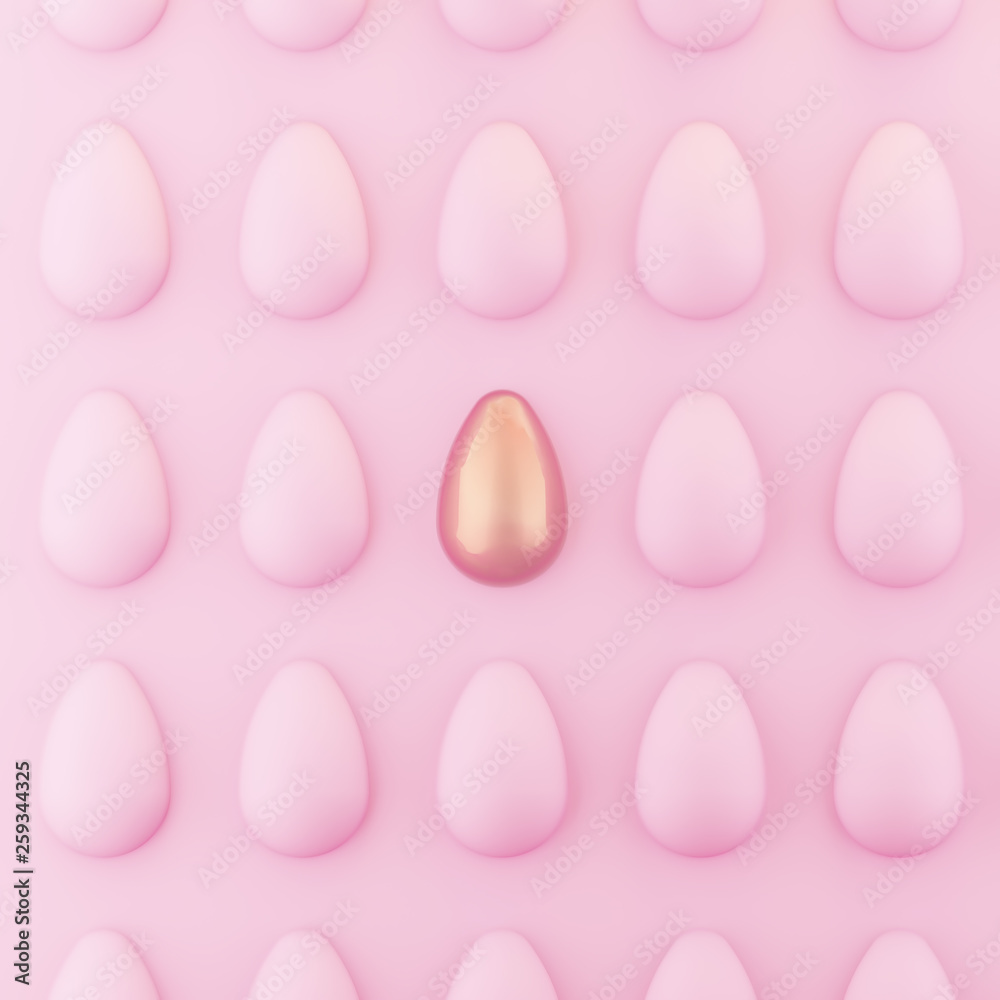 Easter Minimal creative egg pattern. Pink Easter background. Unique concept. Easter Minimal creative egg pattern. Pink Easter background. Unique concept.
