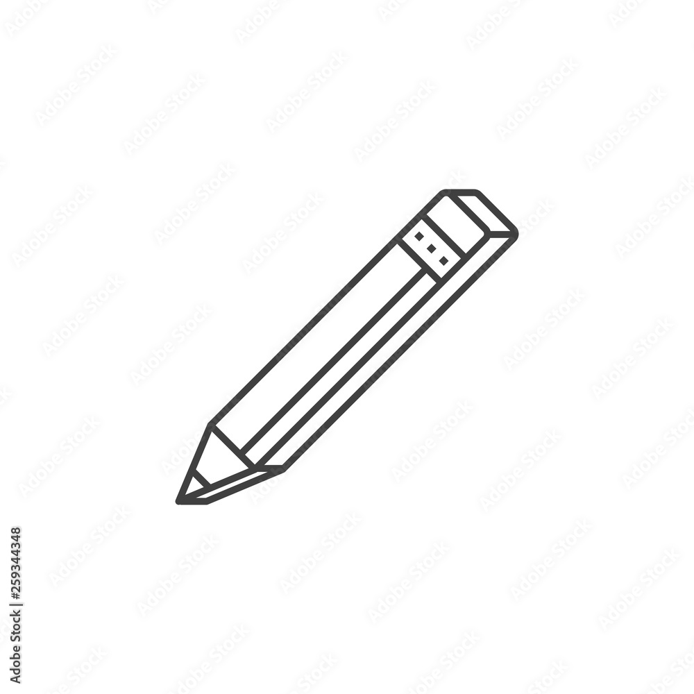 Pencil Related Vector Line Icon Pencil Related Vector Line Icon