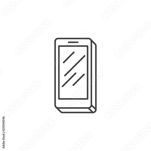 Smartphone Related Vector Line Icon.