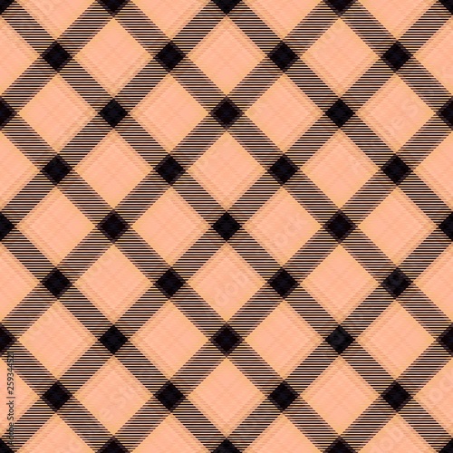 Fabric diagonal tartan, pattern textile, seamless material.