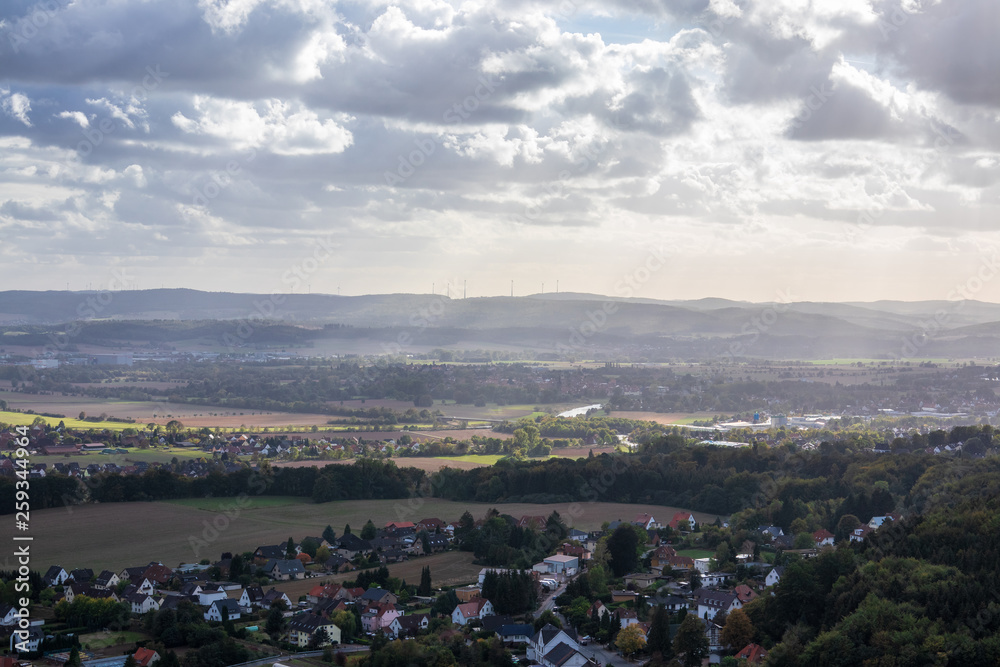 Naklejka premium Landscape of Low Saxony in Germany .