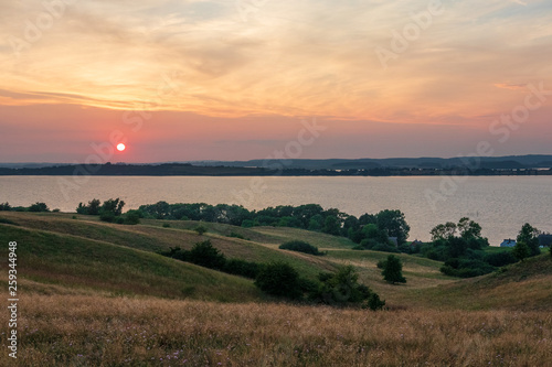 The landscape on island Ruegen, Germany