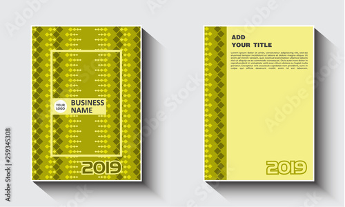 Minimal modern cover design. abstract yellow colorful gradients. Future geometric patterns. poster template vector design.