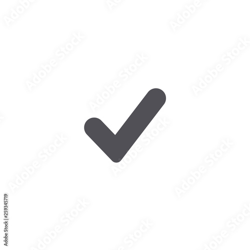 Yes icon vector checkmark. Yes icon