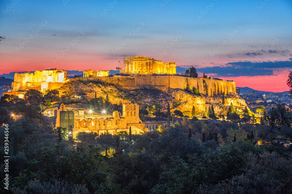 Parthenon, Acropolis of Athens, Greece at summer sunrise Parthenon, Acropolis of Athens, Greece at summer sunrise