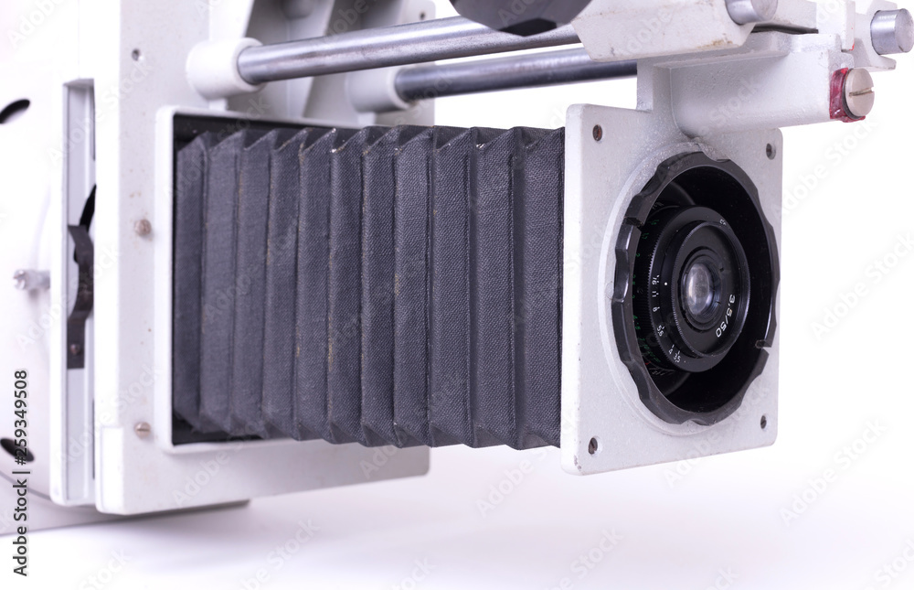 Fototapeta premium Photo developing equipment - Old lens