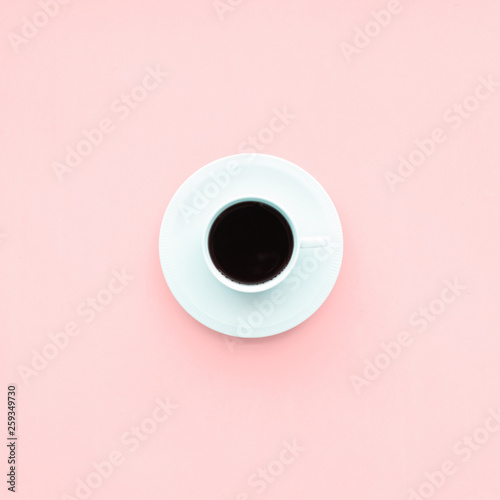 White Cup Fresh Coffee Unhealthy Food Top Pink