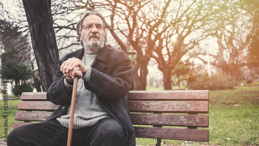 Fototapeta premium Old man in the park