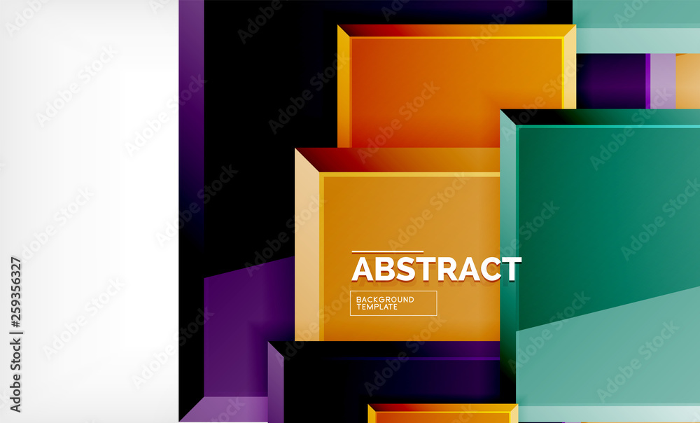 Square abstract background, glossy geometric design Square abstract background, glossy geometric design