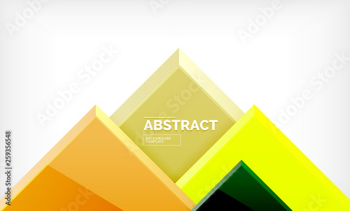 Geometric abstract background, modern square design