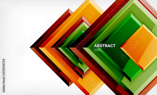 Geometric abstract background  modern square design