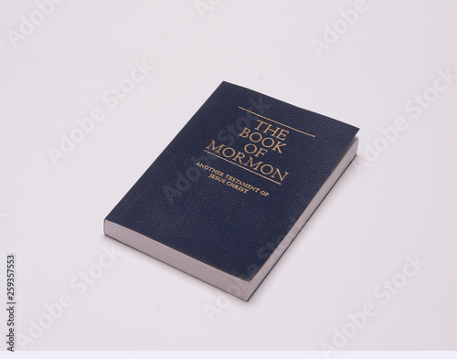 Book of mormon used and read for spiritual inspiration and the affirmation of faith . photo