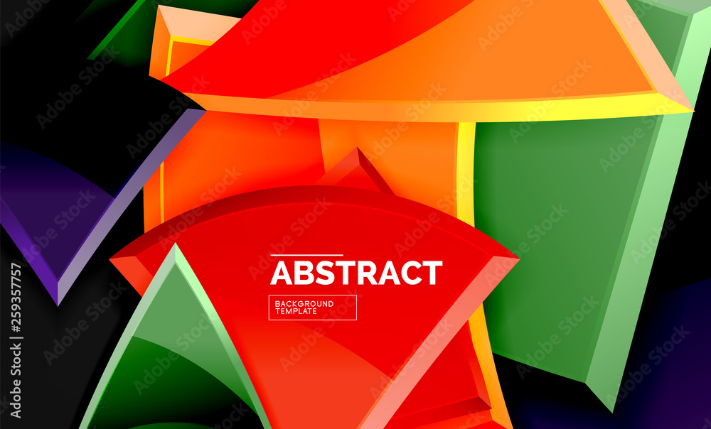 Glossy squares and triangles geometric backgrounds Glossy squares and triangles geometric backgrounds