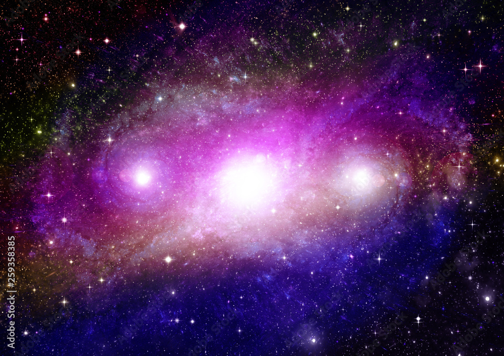 Fototapeta premium galaxy in a free space