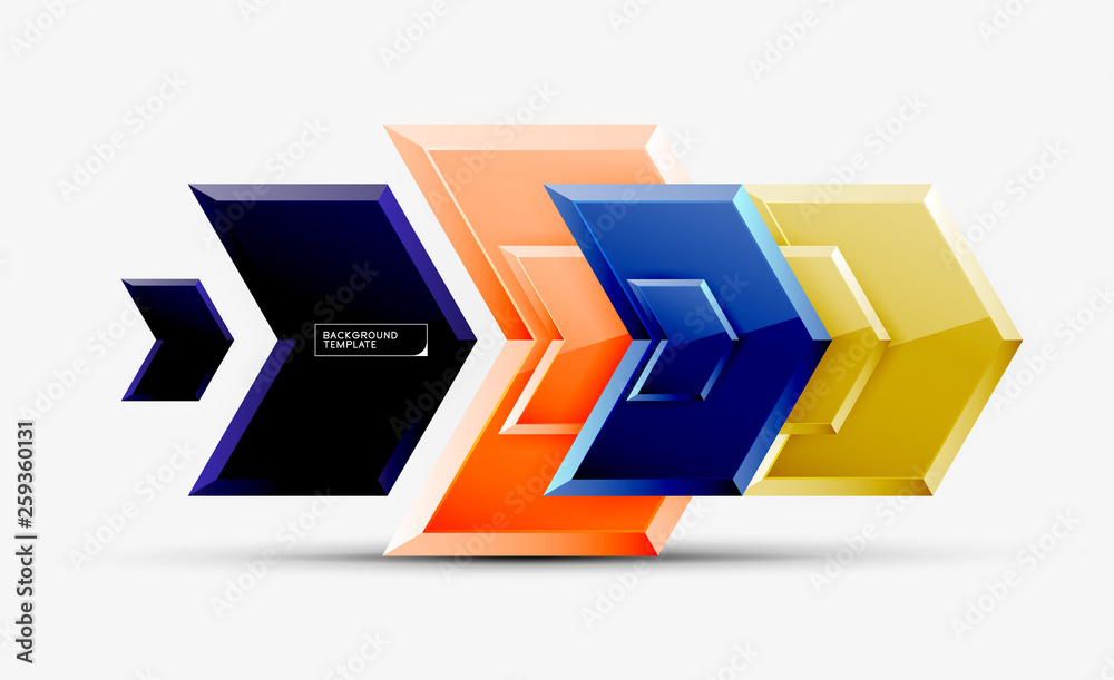 Abstract glossy techno arrows background Abstract glossy techno arrows background