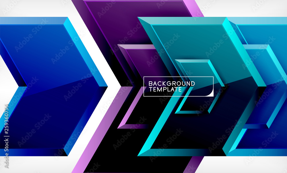 Shiny glossy arrows background, clean modern geometric design, futuristic composition Shiny glossy arrows background, clean modern geometric design, futuristic composition