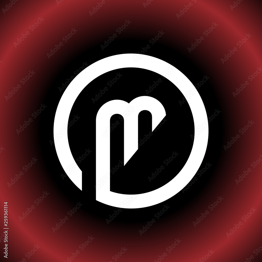 Circular Letter M OM DM Vector Logo Design Circular Letter M OM DM Vector Logo Design