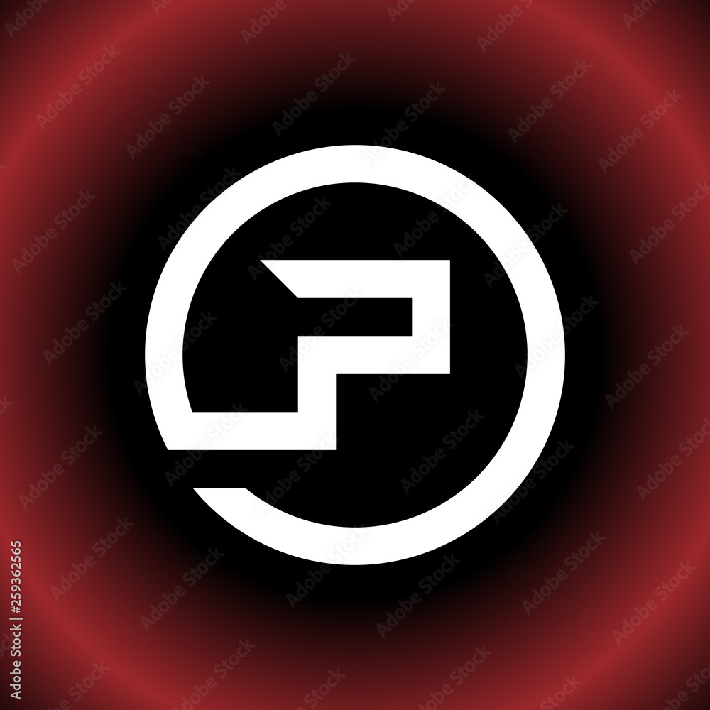 Circular Letter P OP PD Vector Logo Design Circular Letter P OP PD Vector Logo Design