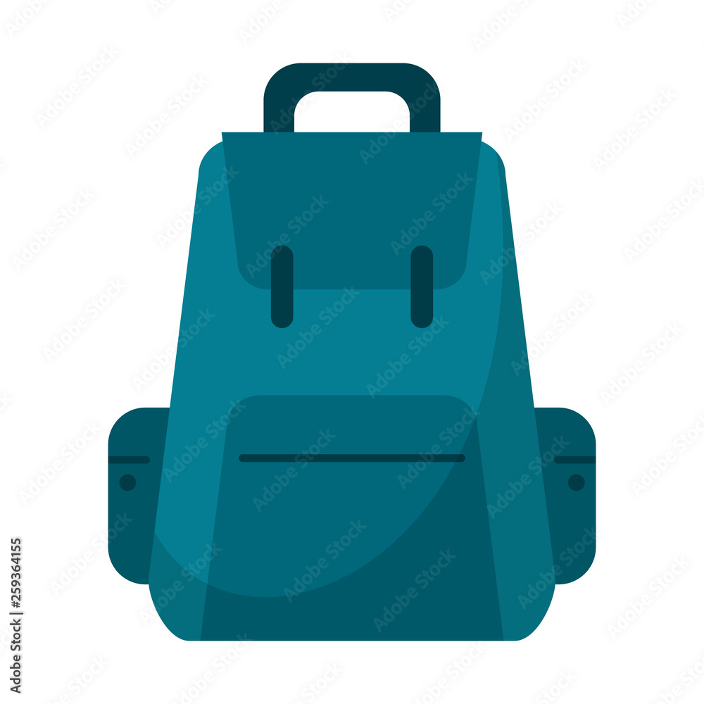 Fototapeta premium Backpack travel luggage symbol