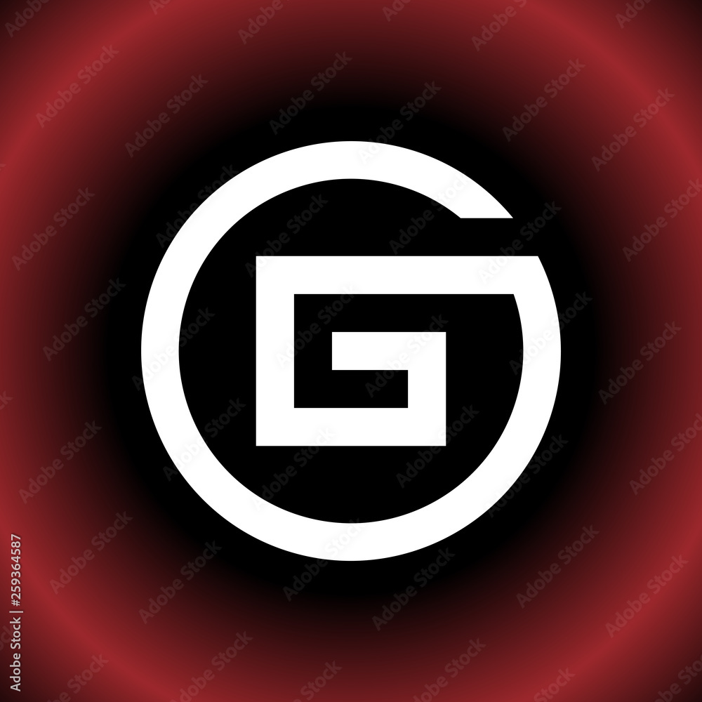 Circular Letter G GG OG Vector Logo Design Circular Letter G GG OG Vector Logo Design