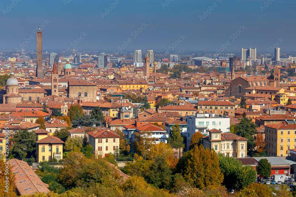 Bologna. Aerial view of the city.