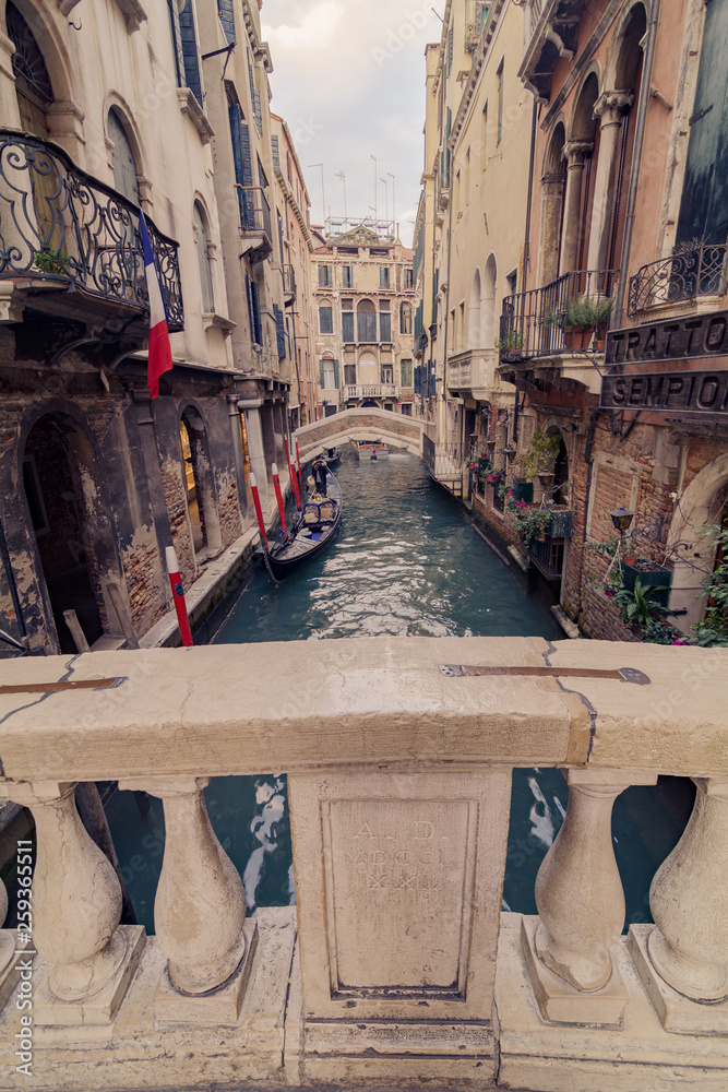 canal view in venice 