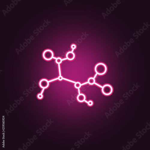 Immune, intestine probiotic neon icon. Elements of probiotics set. Simple icon for websites, web design, mobile app, info graphics