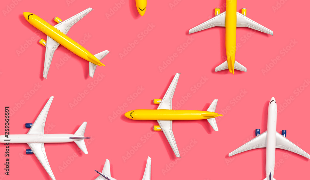 Fototapeta Toy miniature airplanes