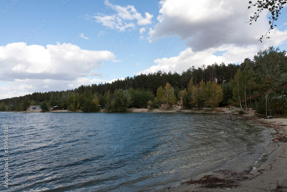 lake in forest