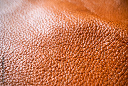 Brown leather skin cow texture background photo