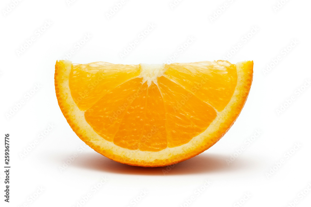 orange slice on white background orange slice on white background