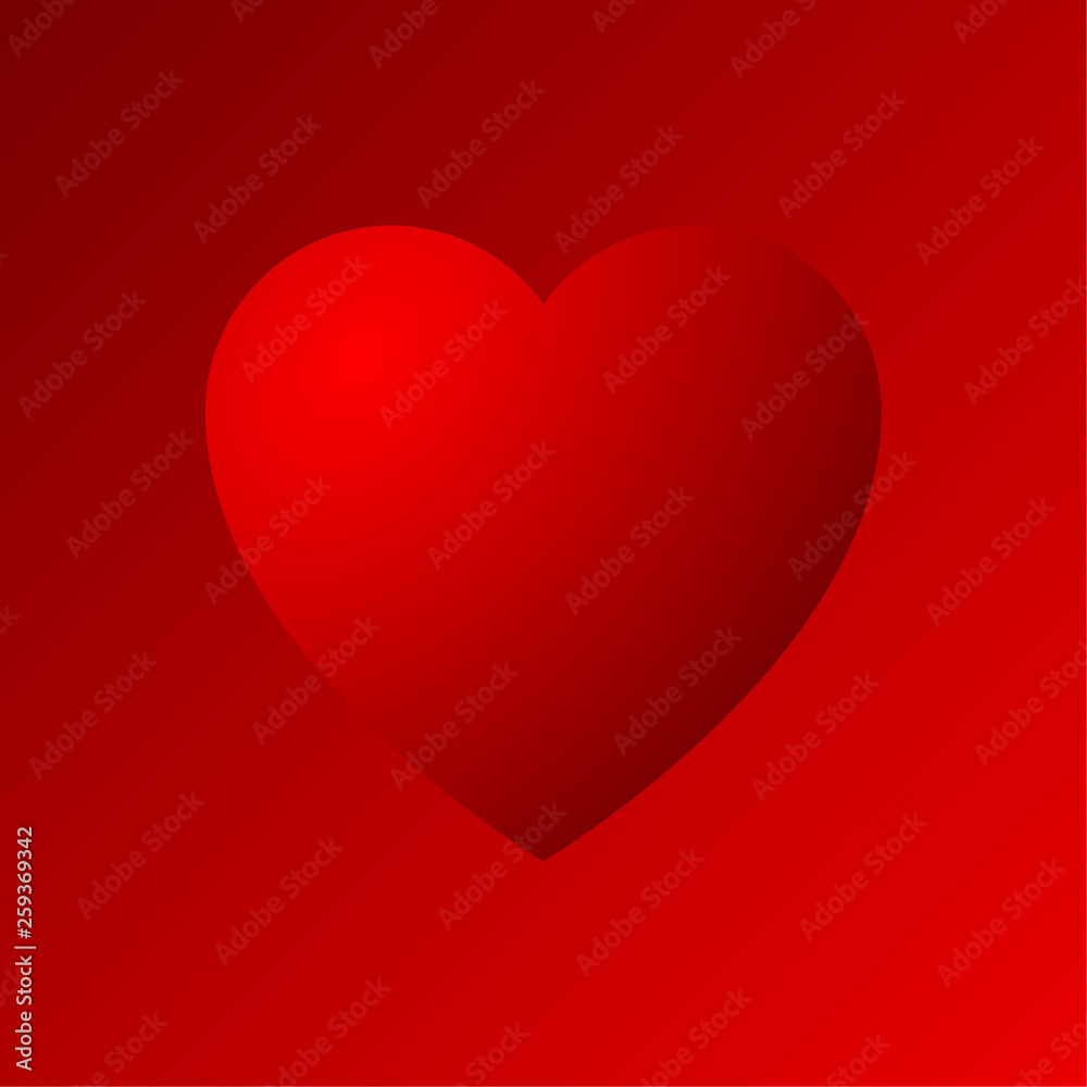 red heart dradient icon