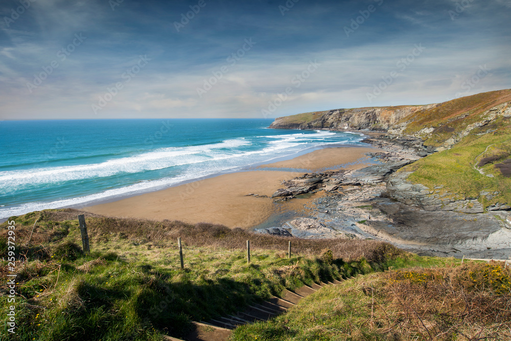Trebarwith strand north cornwall coast Trebarwith strand north cornwall coast