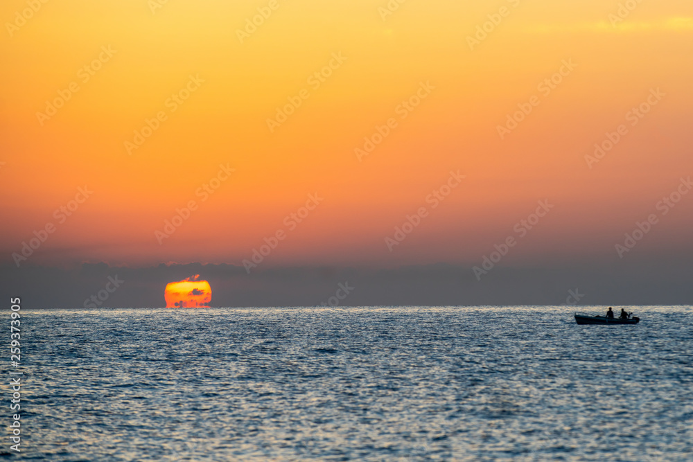 Early summer morning bright sky Beach in Crete Early summer morning bright sky Beach in Crete