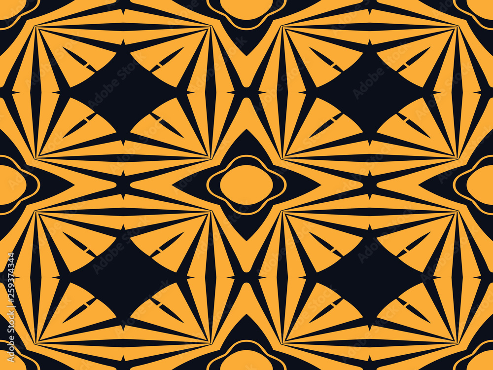 Fototapeta premium Art Deco seamless pattern. Retro vintage ornamental geometrical pattern, ornate texture. Element for design